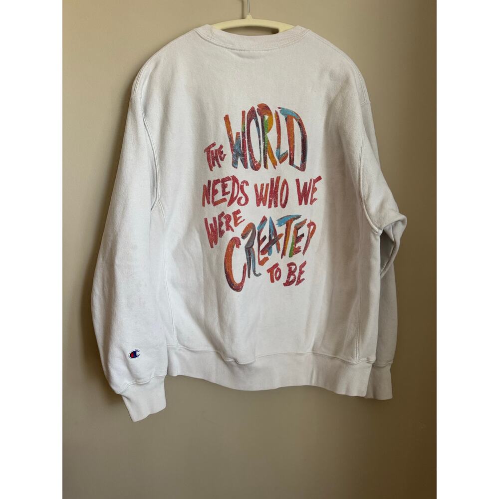 Champion‎ Reverse Weave Vintage 90s Y2K Graphic Sweatshirt Oversized Size L